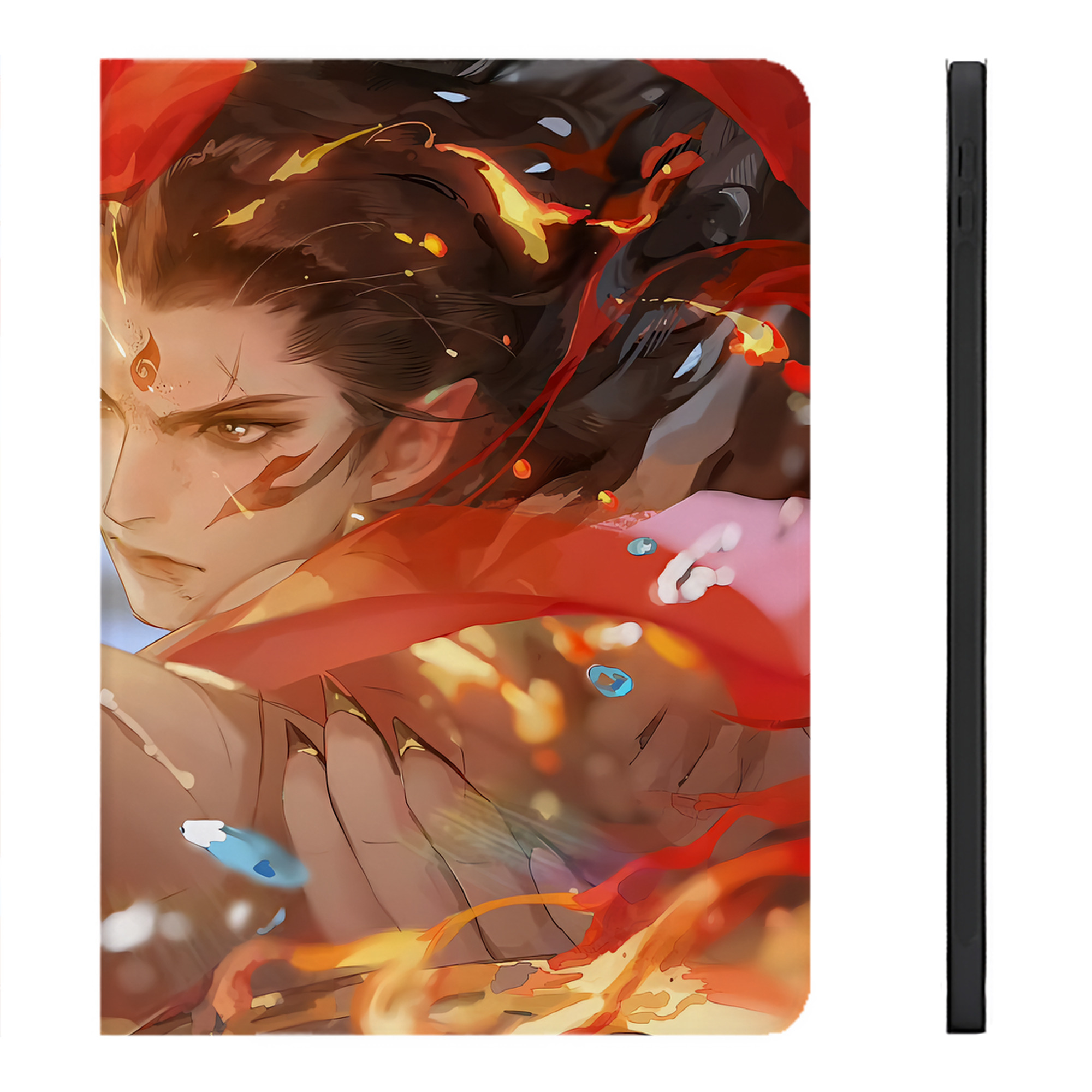 （画像用） Ne Zha 2 ナタ 魔童の大暴れ IPadケース ペンホルダー付き ブックスタイルデザイン